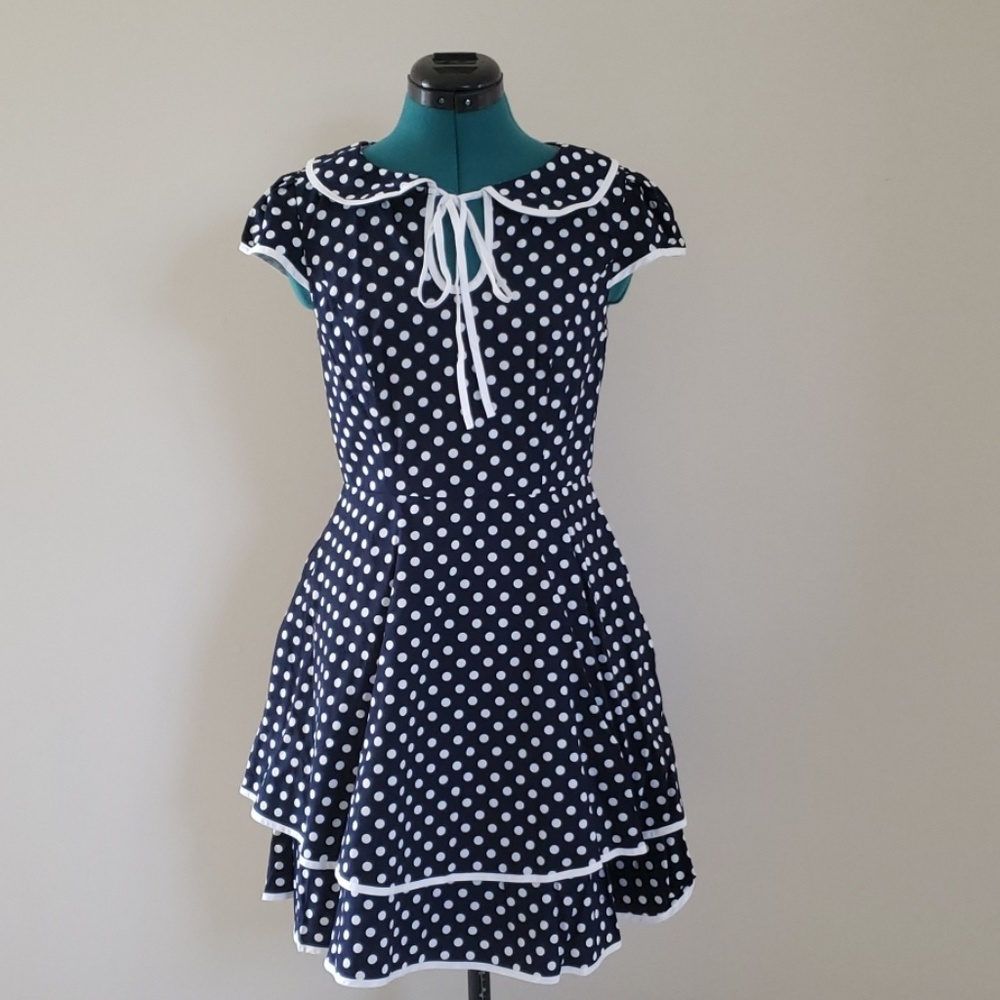 Minuet Blue Polka Dot Dress